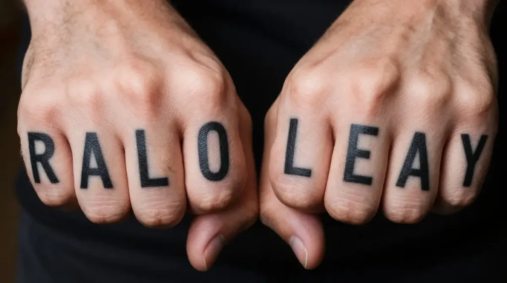 Knuckle Tattoos for Guys