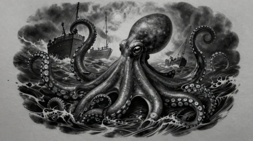 Kraken Octopus Tattoo