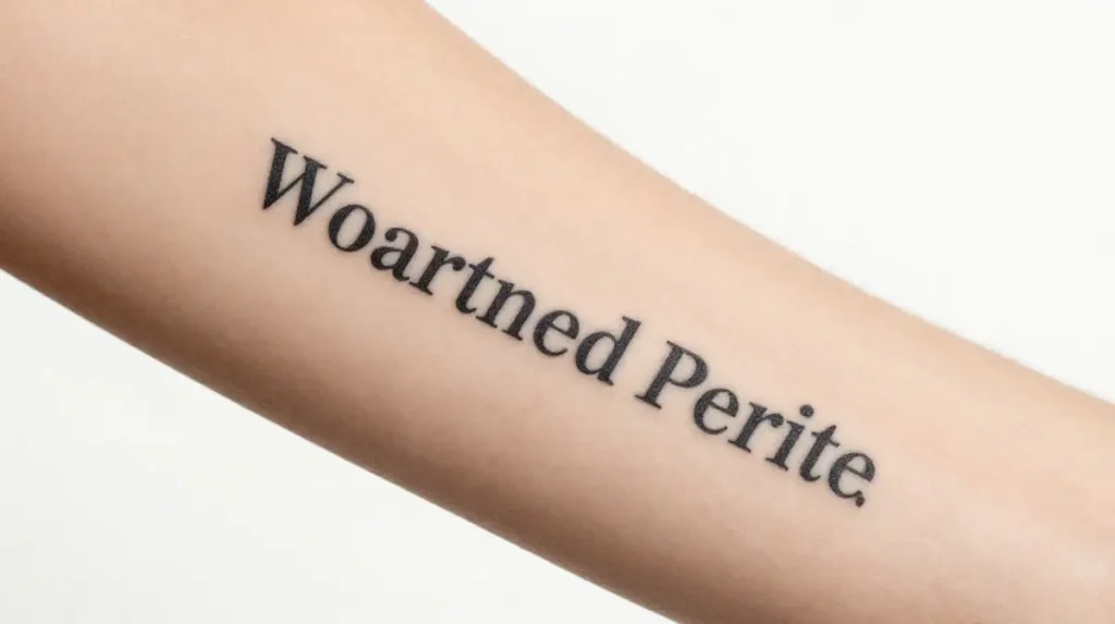 Latin Quote Tattoo for Women
