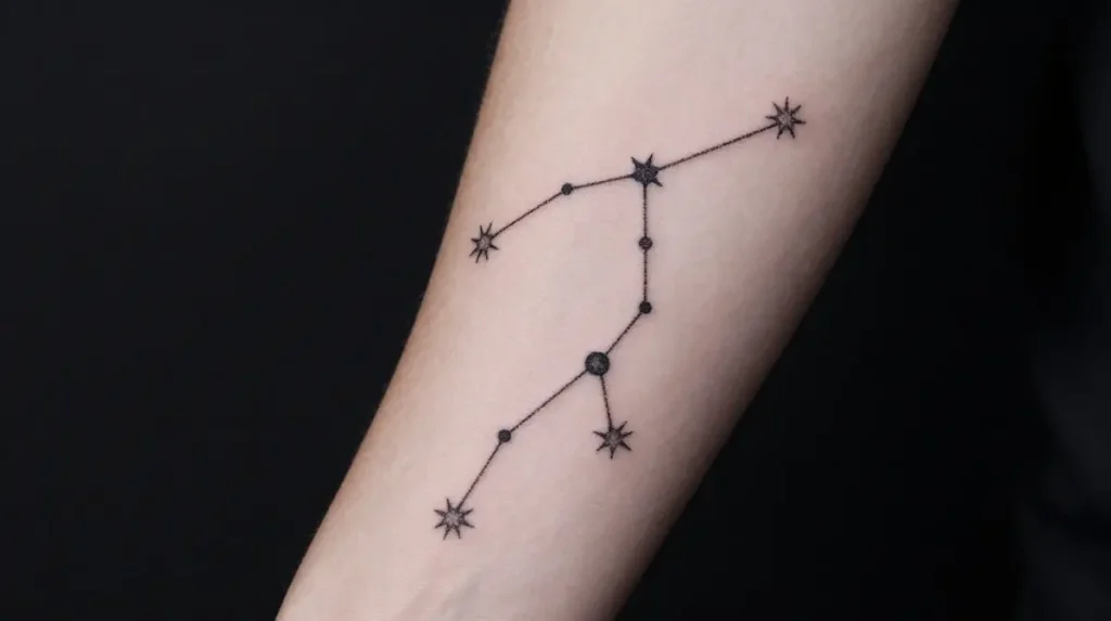 Leo Constellation Tattoo