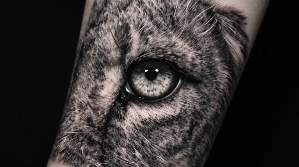 Leo Lion Eye Close-Up