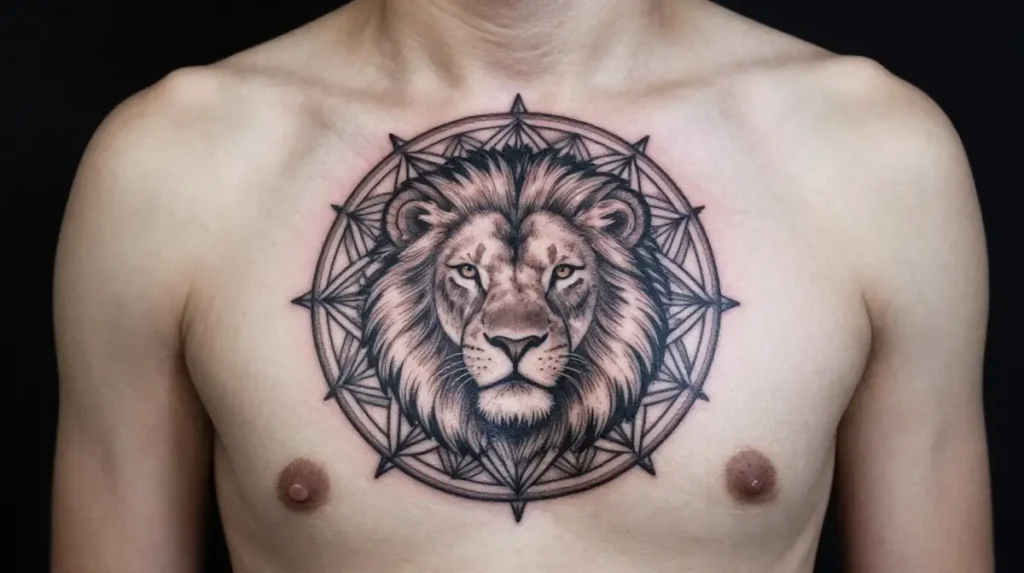 Leo Mandala Tattoo