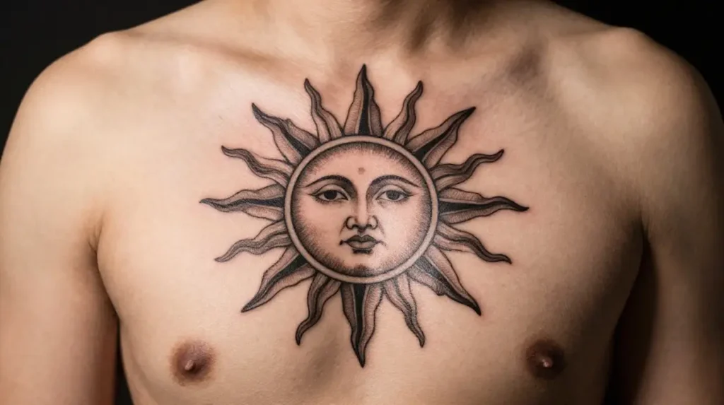 Leo Sun Tattoo