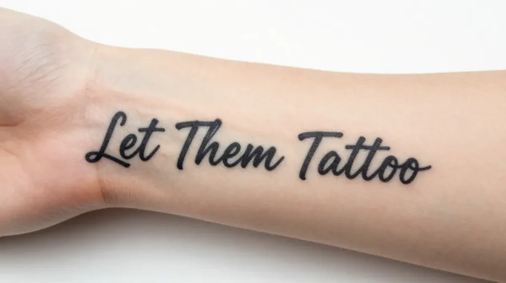 Let Them Tattoo as a Daily Mindset Reminder