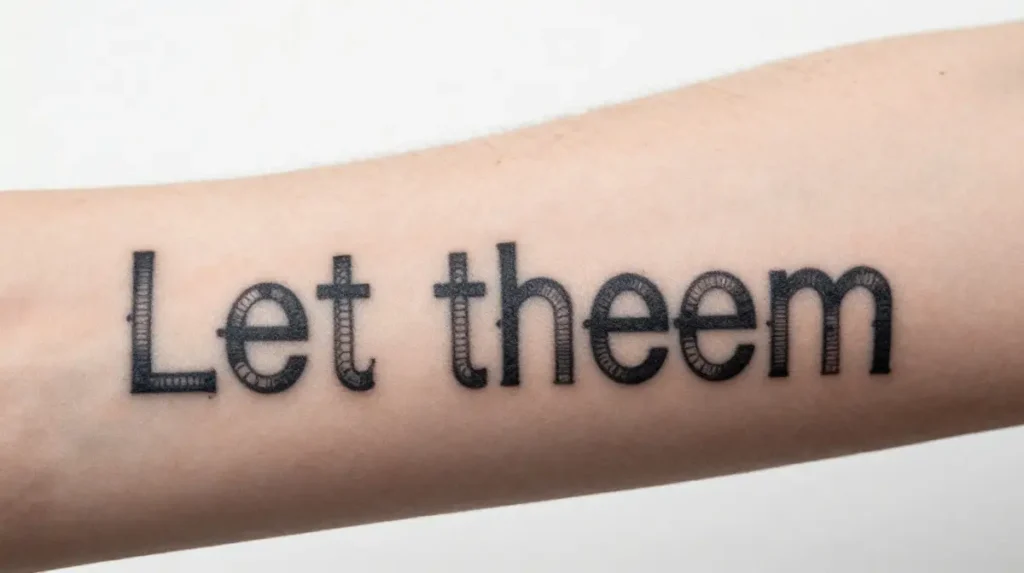 Let Them Tattoo in Typewriter Font