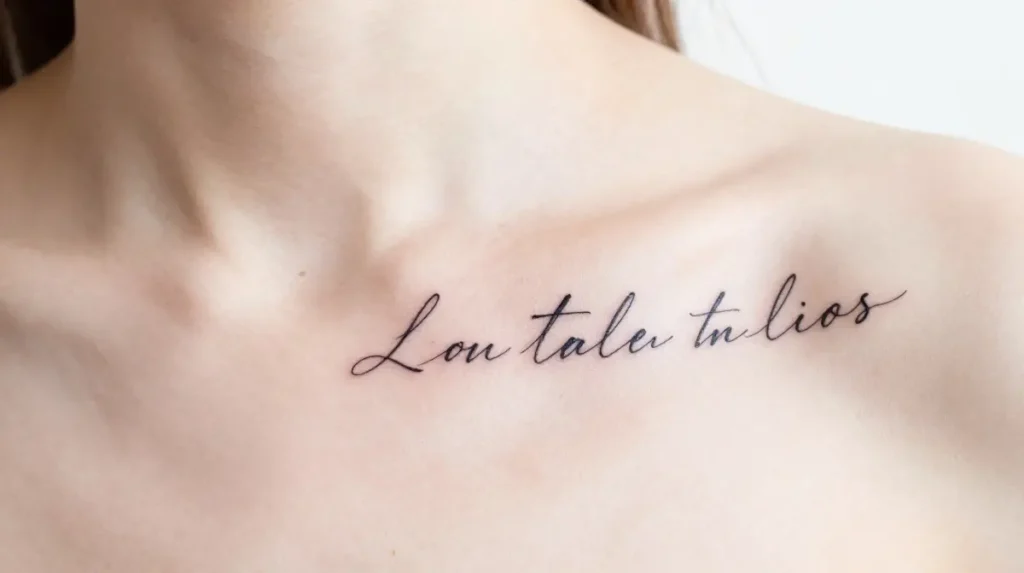 Let Them Tattoo on the Collarbone