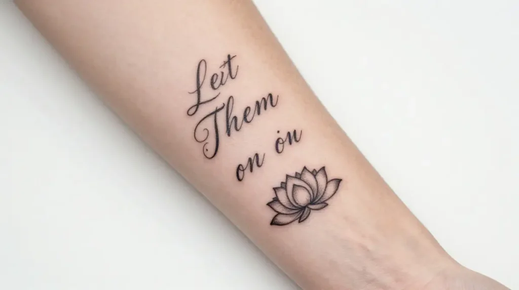 Let Them Tattoo on the Forearm