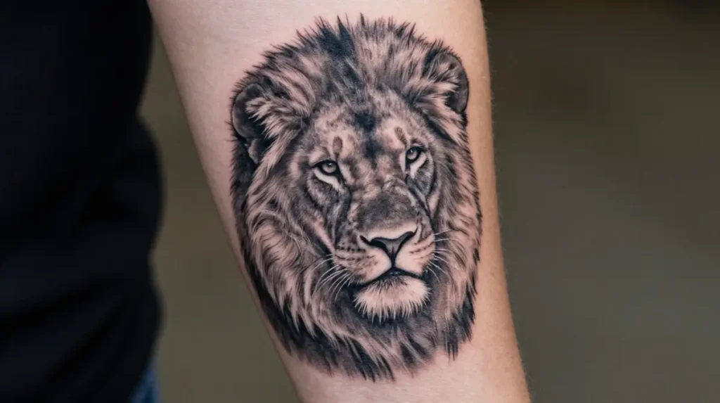 Lion and Cub Tattoo