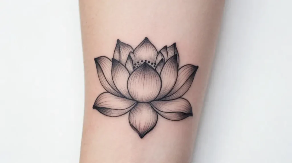 Lotus Flower Tattoo for Resilience