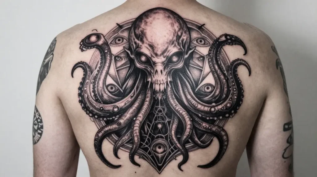 Lovecraftian Creature Tattoo