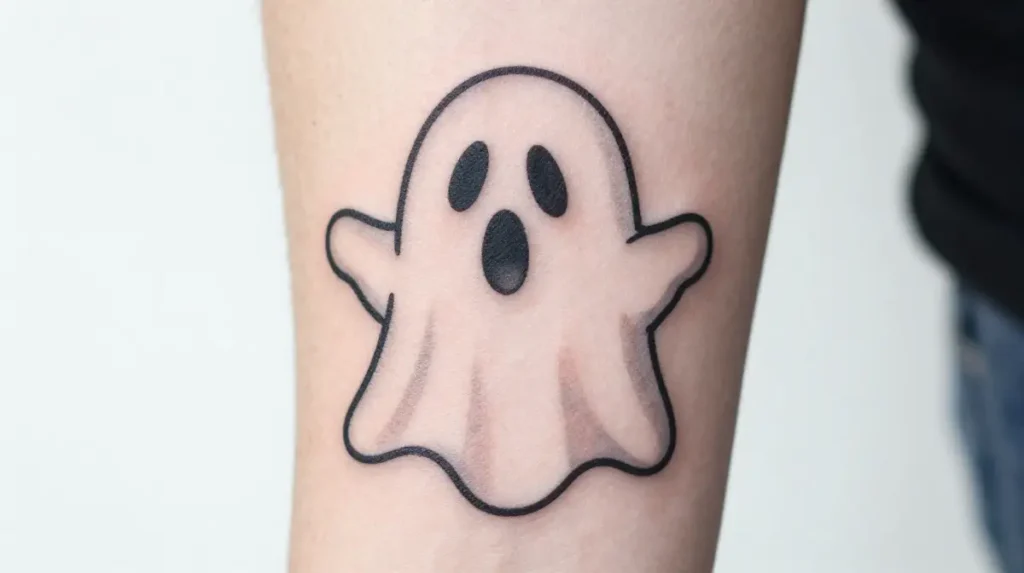 Mario Boo Ghost Tattoo
