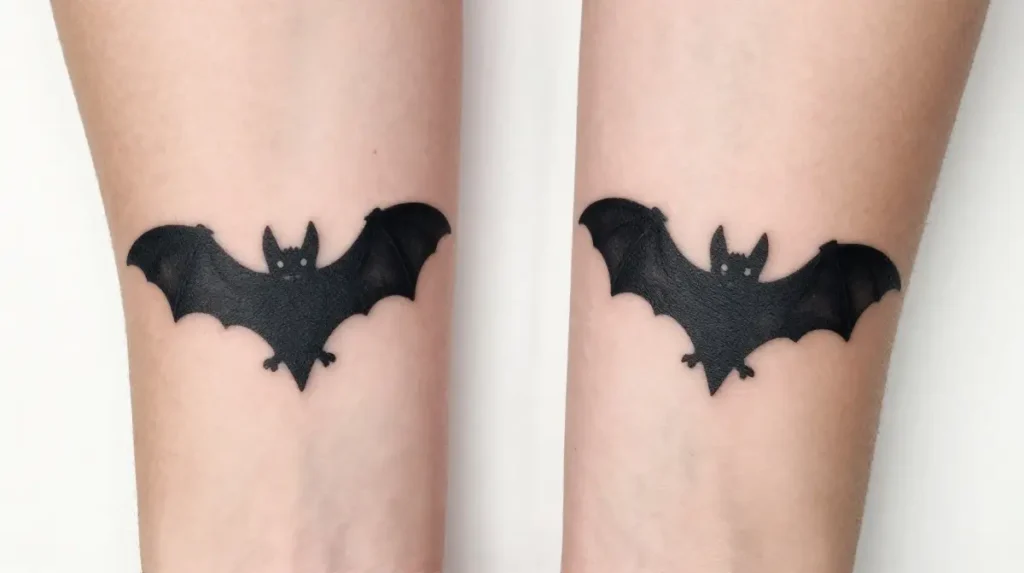 Matching Bat Tattoos