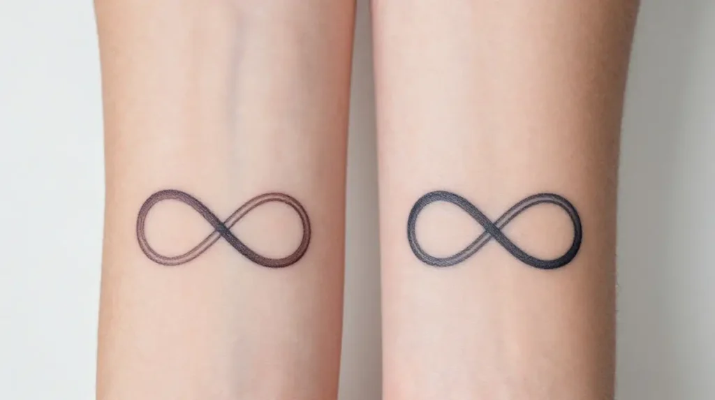 Matching Infinity Symbol Tattoos