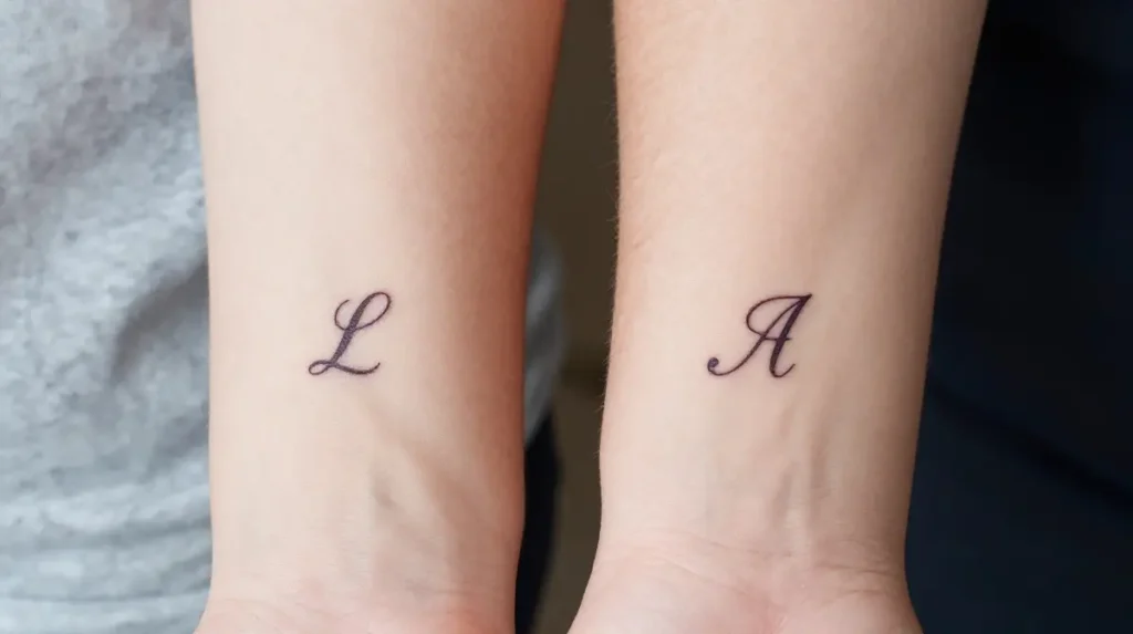 Matching Initials Tattoos