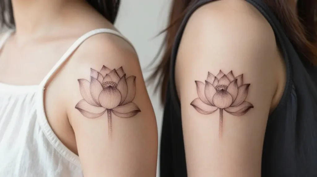 Matching Lotus Flowers