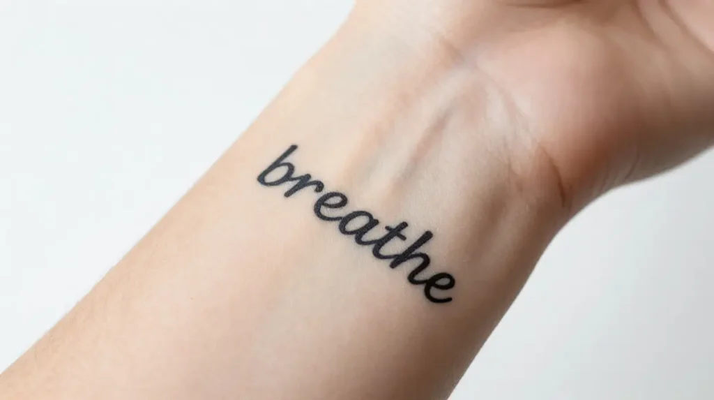 Mental Health Quote Tattoo for Women