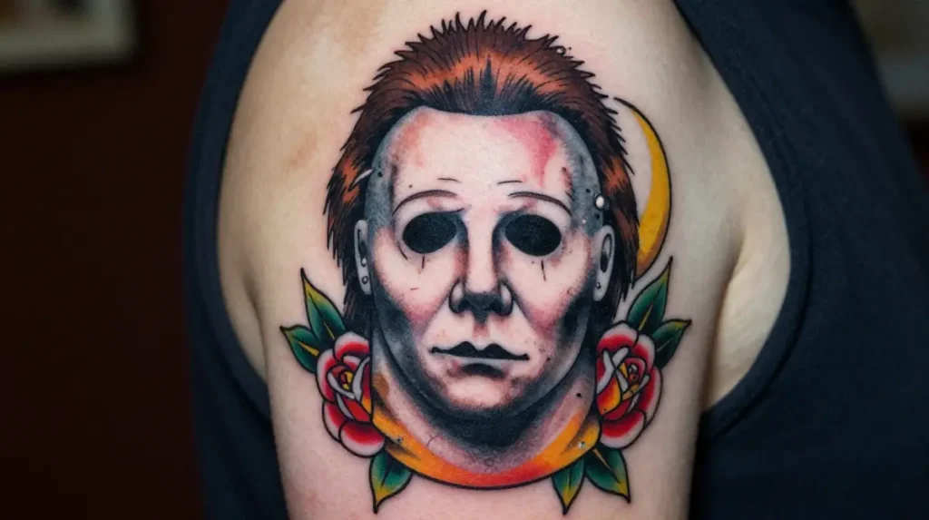 Michael Myers Neo Traditional Tattoo