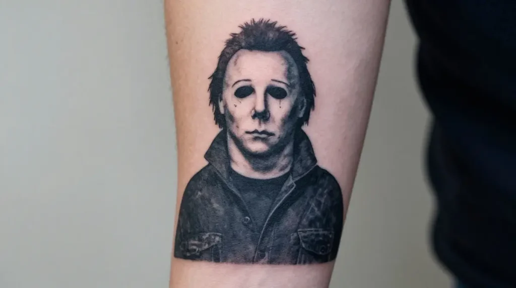 Michael Myers Silhouette Tattoo
