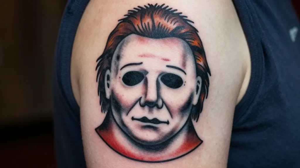 Michael Myers Traditional Tattoo