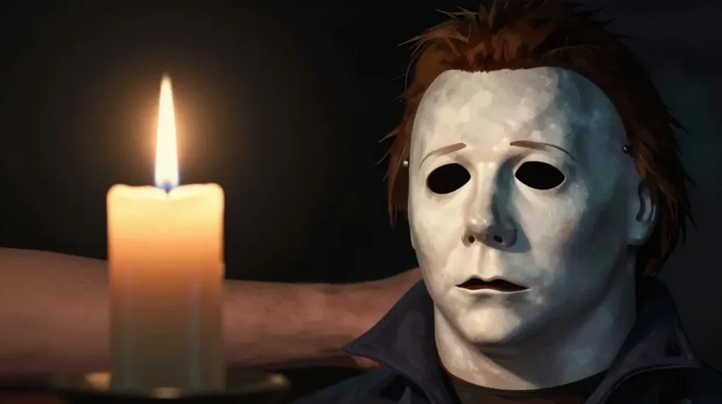 Michael Myers with Candle