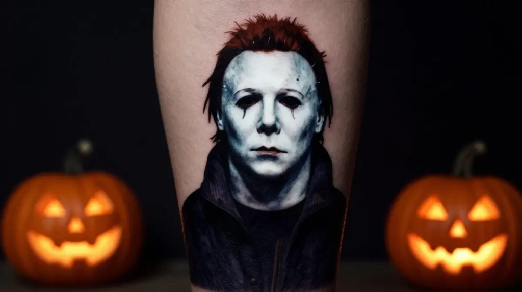 Michael Myers with Jack O Lantern