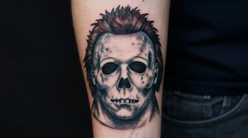 Michael Myers with Skull