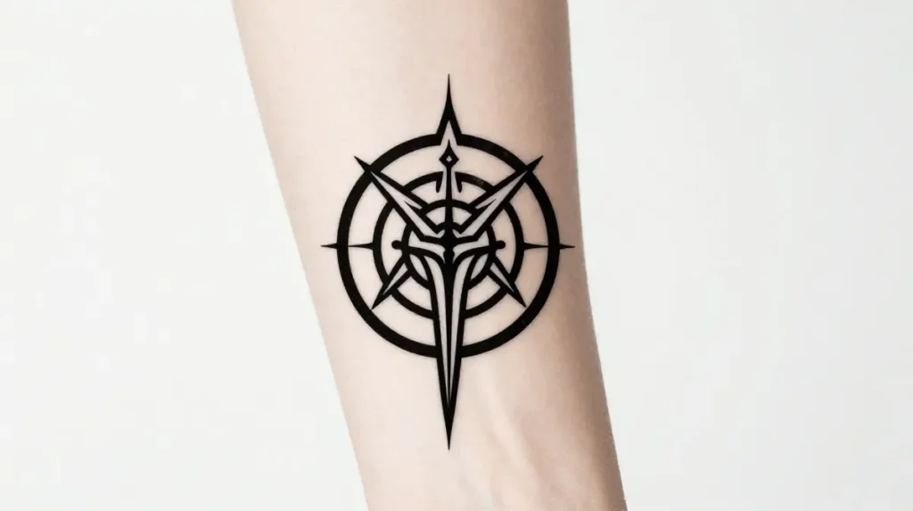 Minimalist Elden Ring Tattoo
