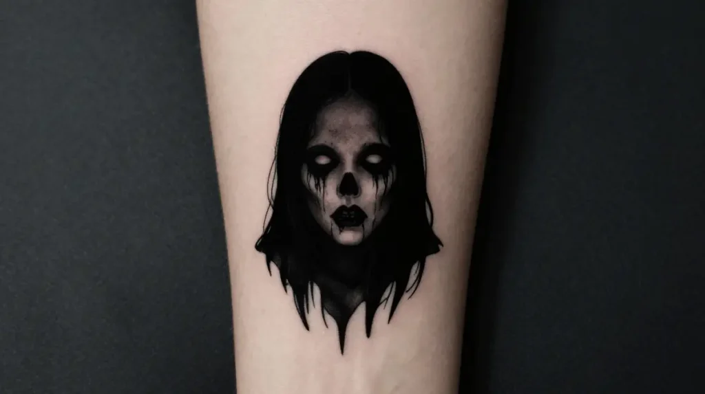 Minimalist Horror Movie Tattoo