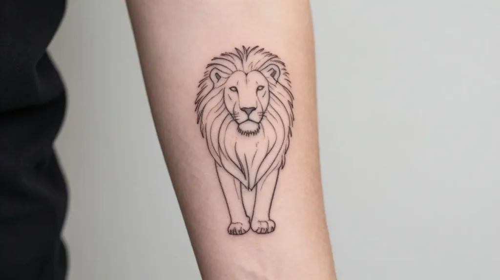 Minimalist Leo Outline