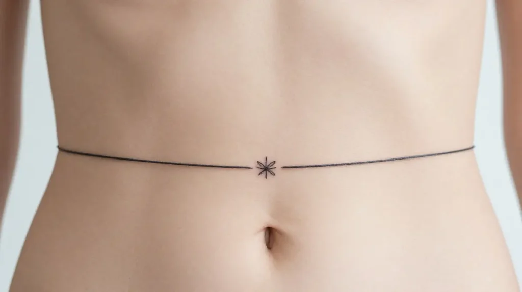 Minimalist Line Art Waist Band