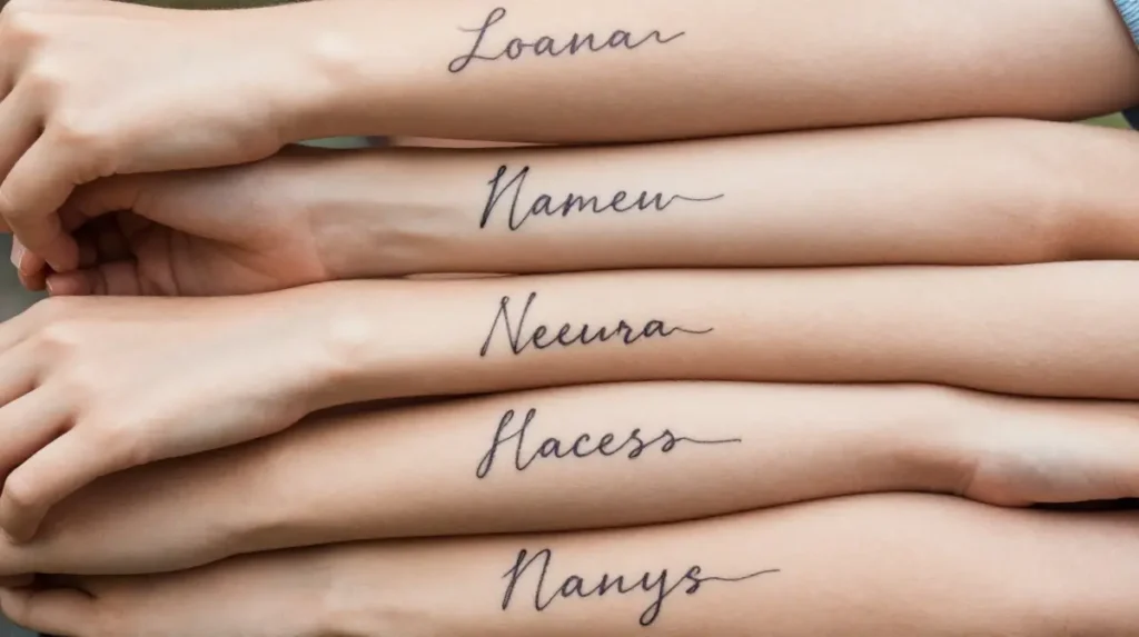 Multiple Kids Names in a Stack