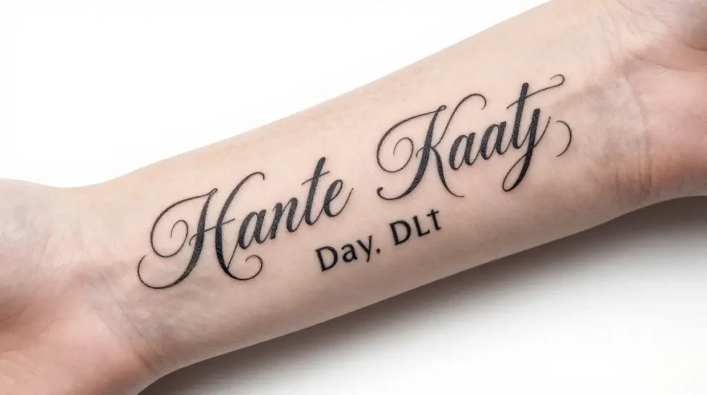 Name and Date Tattoo