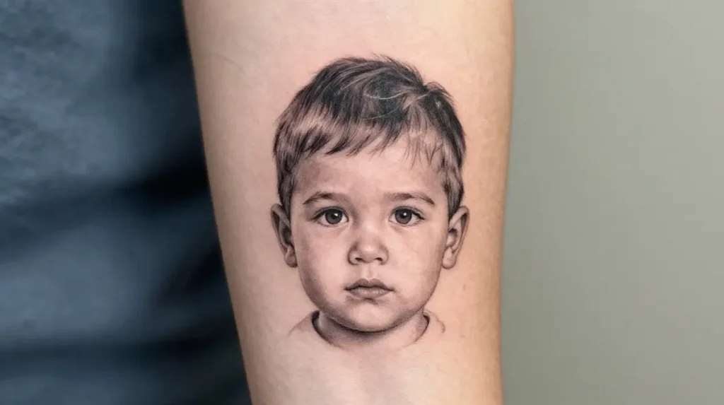 Name with Small Portrait