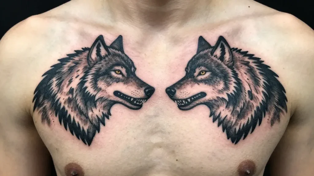 Norse Wolf Pack Tattoo