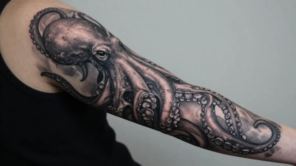Octopus Sleeve Tattoo