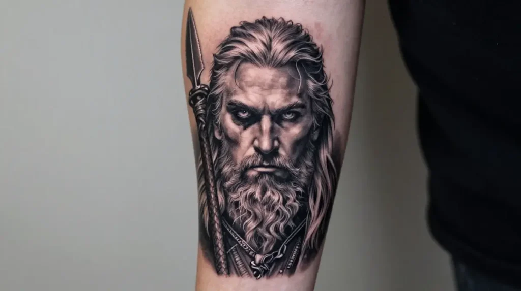 Odin Portrait Tattoo