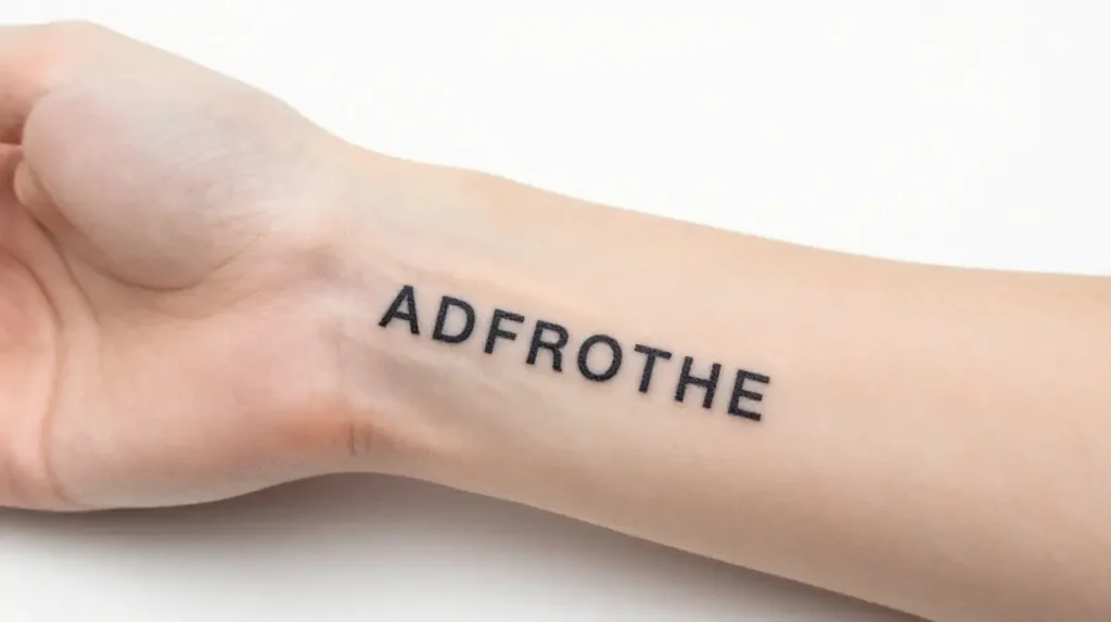 One Word Meaningful Tattoo