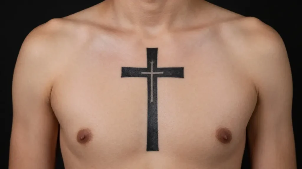 Orthodox Cross Tattoo for Men