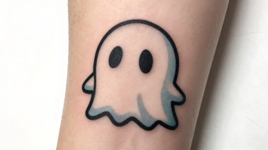 Pac-Man Ghost Tattoo
