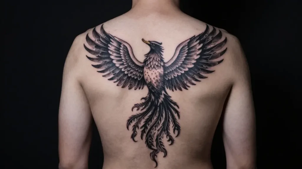 Phoenix Back Tattoo