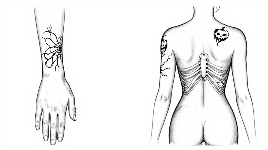 Placement Guide for Halloween Tattoos
