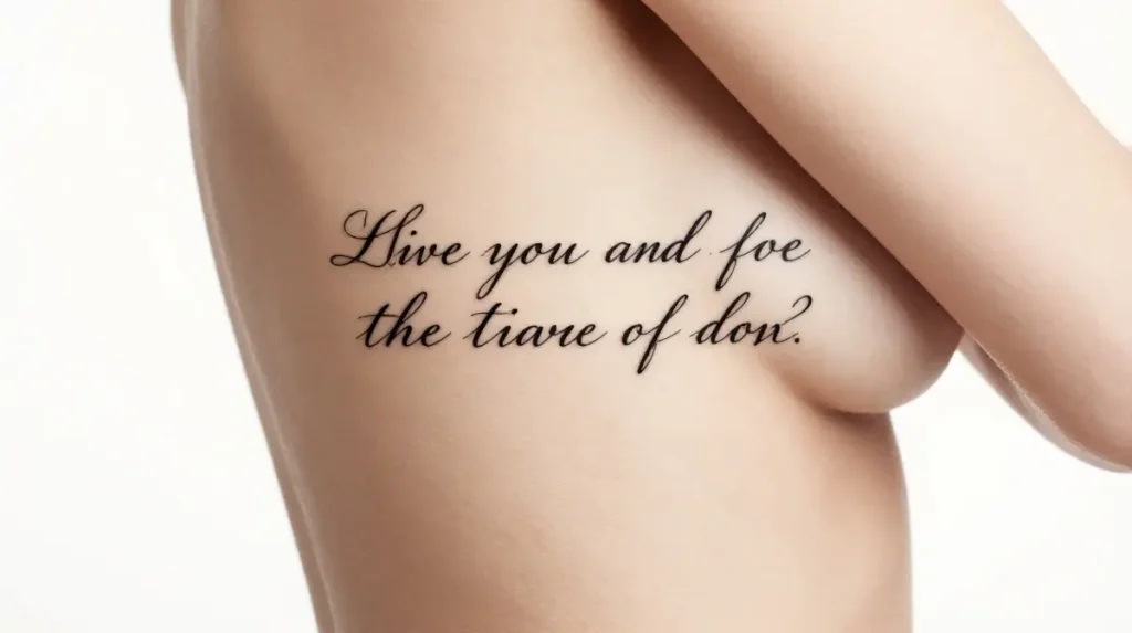 Quote Tattoo from Literature for Women