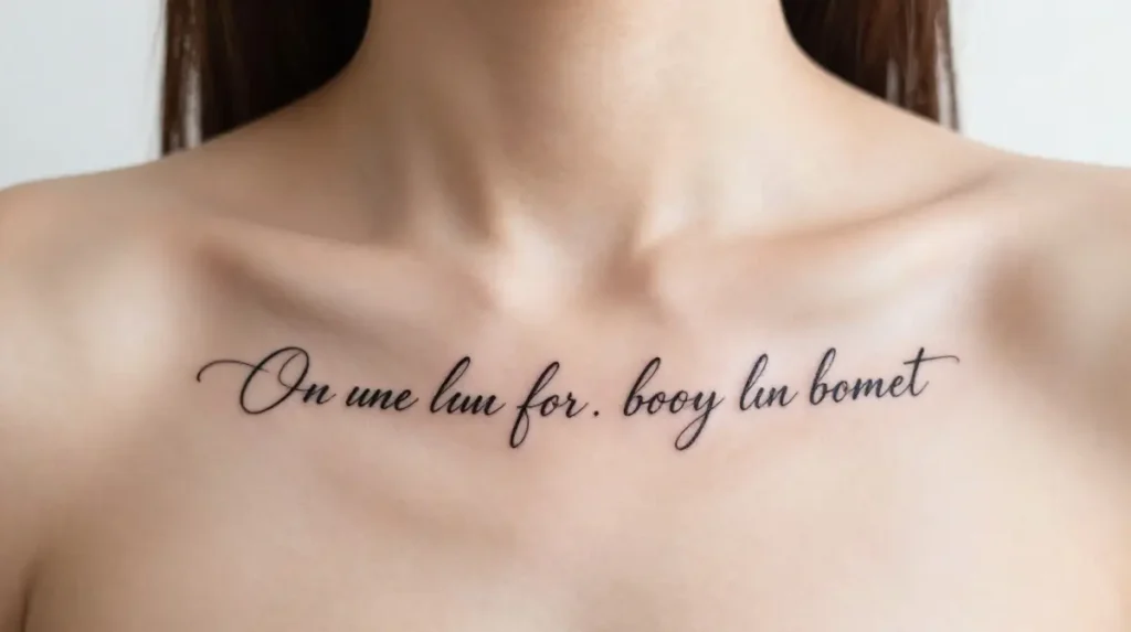 Quote Tattoo in French or Italian