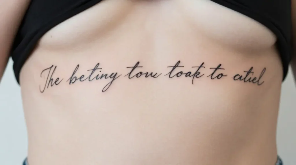 Quote or Lyric Tattoo