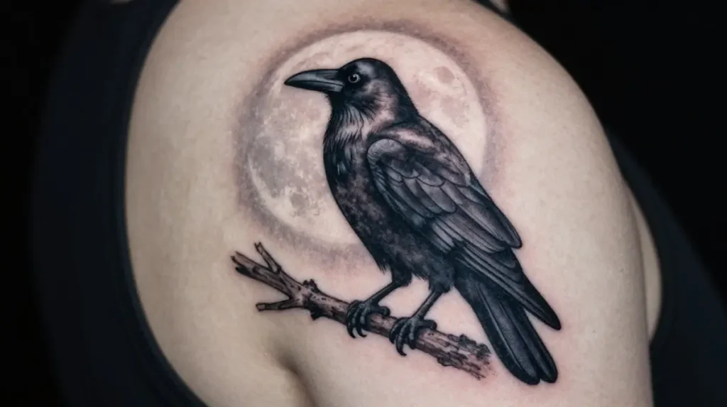 Raven and Crow Tattoo