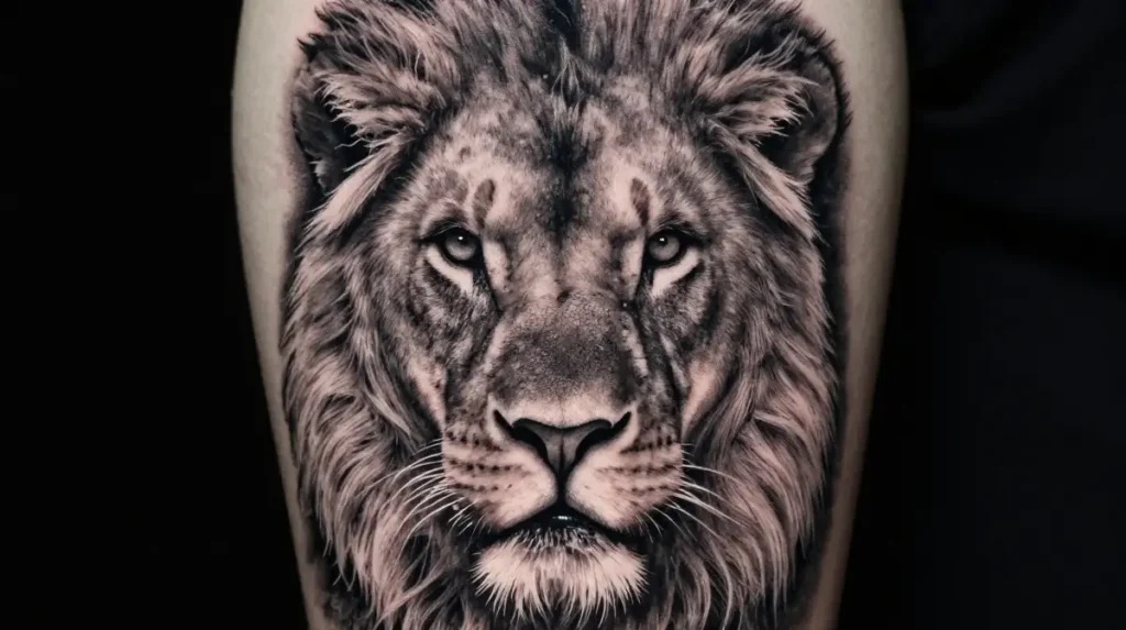 Realistic Lion Portrait