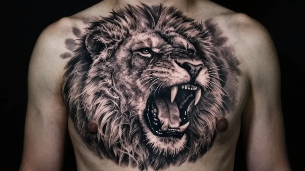 Roaring Lion Tattoo