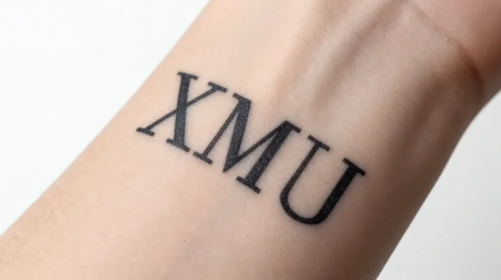 Roman Numeral Date Tattoo