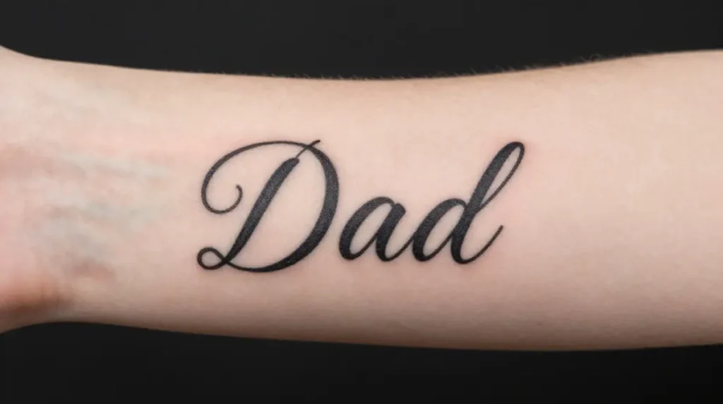 Script Name or Word Tattoo