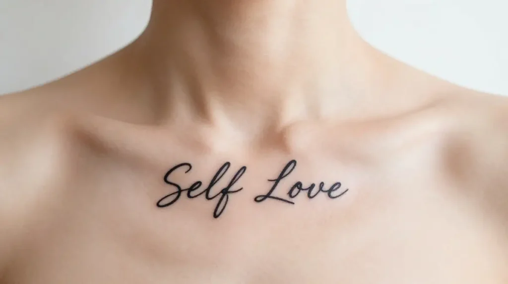 Self Love Quote Tattoo for Women